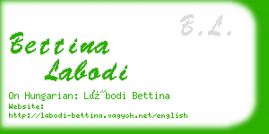 bettina labodi business card